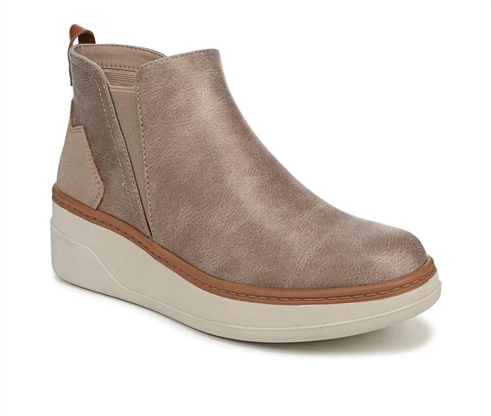 NEW BLOWFISH women's charming wedge sneaker boots in mushroom